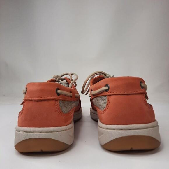 L.L. Bean Leather‎ Loafers Deck Shoes Peach Colored Women's Size 6M - Picture 2 of 10